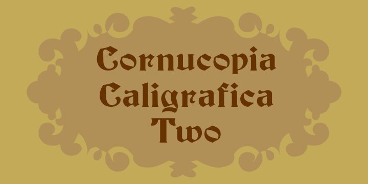 Cornucopia Caligrafica Two